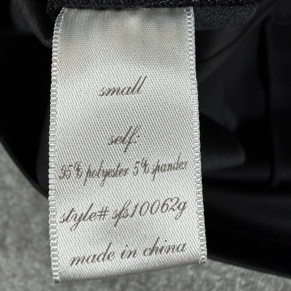 Blue Rain Skirt Women's Small Black Pleated Scalloped Waist Short Dark Academia - Picture 4 of 6